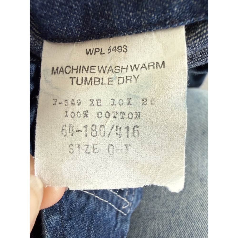 Vintage Washington Dee Cee Overalls Baby Toddler 18-24 Months 1970s Blue Denim - Picture 6 of 12